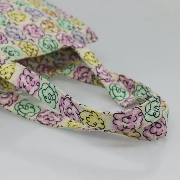 CHANEL Tote Bag Nylon White Silver CC Auth - Picture 7 of 15